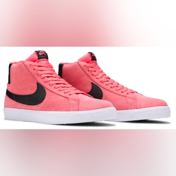 Nike Zoom Blazer Mid SB 'Pink Salt’ Suede Sneakers Size 8 NWOT MSRP $130 - Picture 1 of 12